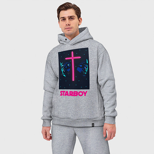 Мужской костюм оверсайз STARBOY / Меланж – фото 3