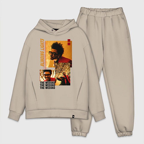 Мужской костюм оверсайз BLINDING LIGHTS / Миндальный – фото 1