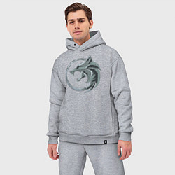 Мужской костюм оверсайз ВЕДЬМАК, цвет: меланж — фото 2