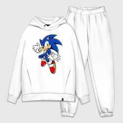 Мужской костюм оверсайз Sonic, цвет: белый