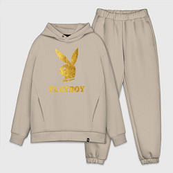 Мужской костюм оверсайз PLAYBOY GOLD