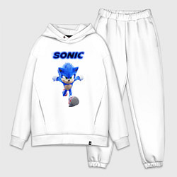 Мужской костюм оверсайз SONIC, цвет: белый
