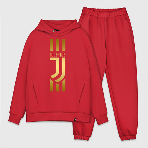 Мужской костюм оверсайз JUVENTUS / Красный – фото 1