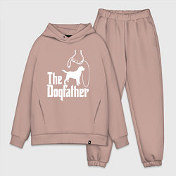 Мужской костюм оверсайз The Dogfather - пародия, цвет: пыльно-розовый