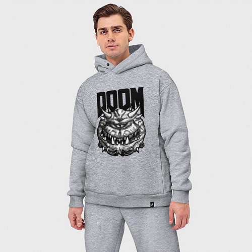Мужской костюм оверсайз КАКОДЕМОН DOOM Z / Меланж – фото 3