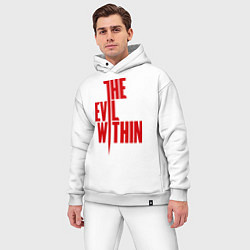 Мужской костюм оверсайз The Evil Within, цвет: белый — фото 2