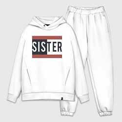 Мужской костюм оверсайз Sister, цвет: белый