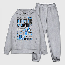 Мужской костюм оверсайз Hello, i'm the Doctor, цвет: меланж