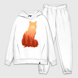 Мужской костюм оверсайз Лиса, цвет: белый