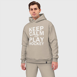 Мужской костюм оверсайз K C a Play Hockey, цвет: миндальный — фото 2