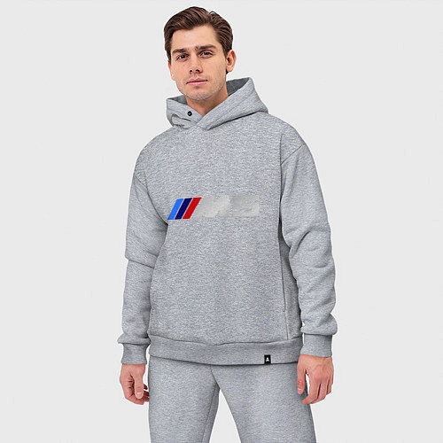 Мужской костюм оверсайз BMW M5 / Меланж – фото 3