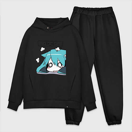 Мужской костюм оверсайз Грусть / Черный – фото 1