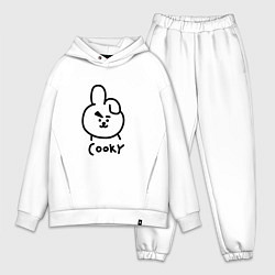 Мужской костюм оверсайз COOKY BTS, цвет: белый