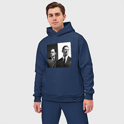 Мужской костюм оверсайз Tom hardy, цвет: тёмно-синий — фото 2