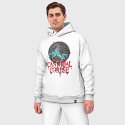 Мужской костюм оверсайз Cannibal Corpse Труп Каннибала Z, цвет: белый — фото 2