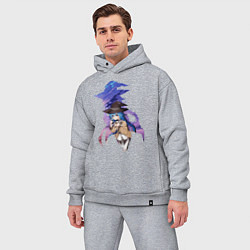 Мужской костюм оверсайз Migurdia, цвет: меланж — фото 2