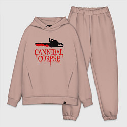 Мужской костюм оверсайз Cannibal Corpse Труп Каннибала Z, цвет: пыльно-розовый