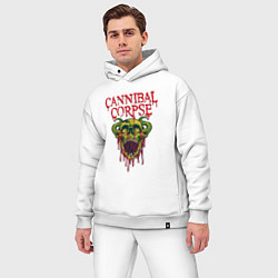 Мужской костюм оверсайз Cannibal Corpse Труп Каннибала Z, цвет: белый — фото 2