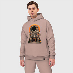 Мужской костюм оверсайз Космонавт диджей - cosmo DJ, цвет: пыльно-розовый — фото 2