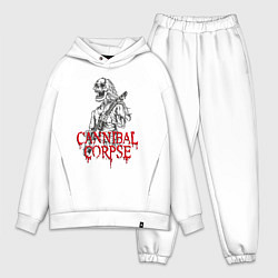 Мужской костюм оверсайз Cannibal Corpse Труп Каннибала Z, цвет: белый