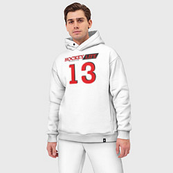 Мужской костюм оверсайз Hockey life Number series, цвет: белый — фото 2