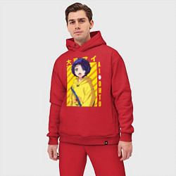 Мужской костюм оверсайз Приоритет чудо-яйца, цвет: красный — фото 2