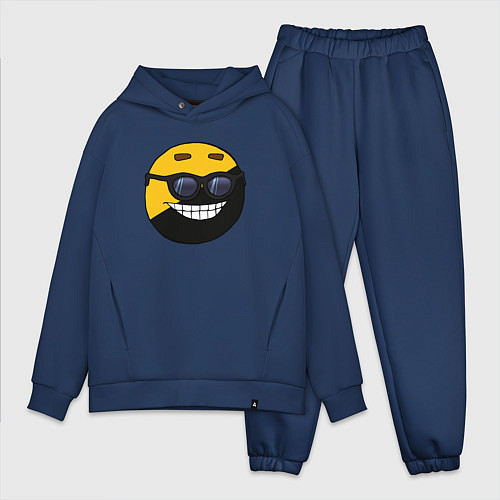 Мужской костюм оверсайз Анкап / Тёмно-синий – фото 1