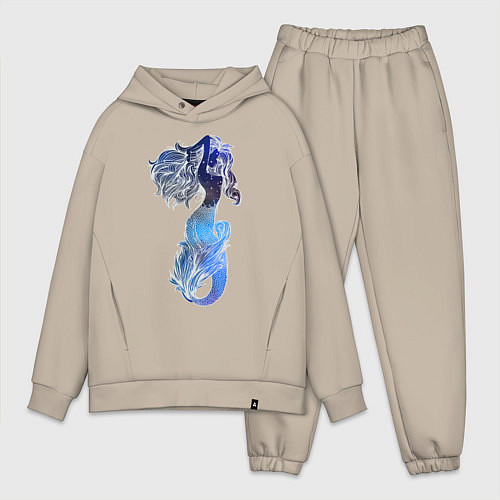 Мужской костюм оверсайз Русалка / Миндальный – фото 1