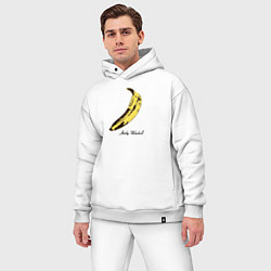 Мужской костюм оверсайз Банан, Энди Уорхол, цвет: белый — фото 2