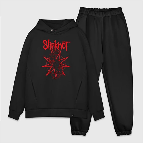 Мужской костюм оверсайз Slipknot Slip Goats Art / Черный – фото 1