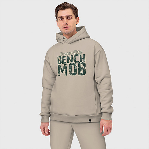 Мужской костюм оверсайз Milwaukee Bench Mob / Миндальный – фото 3