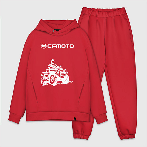 Мужской костюм оверсайз CFmoto СФ мото КВАДРОЦИКЛ / Красный – фото 1