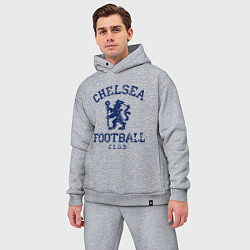 Мужской костюм оверсайз Chelsea FC: Lion, цвет: меланж — фото 2
