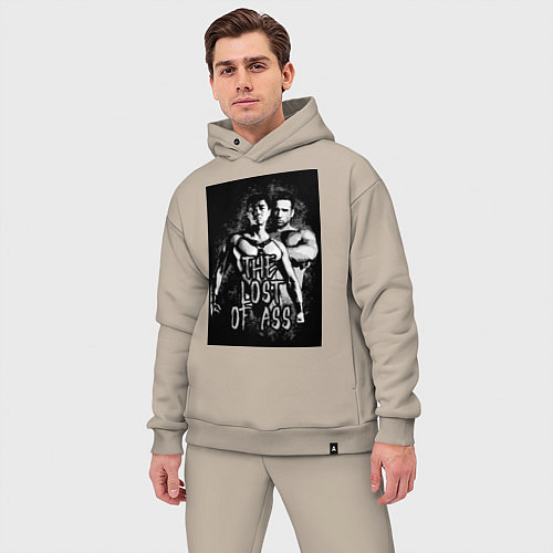 Мужской костюм оверсайз The lost of ass / Миндальный – фото 3