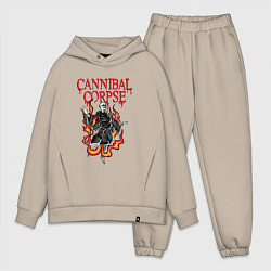 Мужской костюм оверсайз Cannibal Corpse Труп Каннибала Z, цвет: миндальный