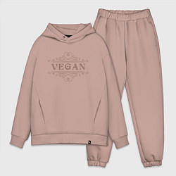 Мужской костюм оверсайз Веган - Vegan, цвет: пыльно-розовый