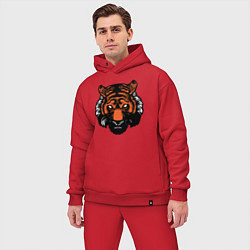 Мужской костюм оверсайз Bad Tiger, цвет: красный — фото 2