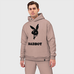 Мужской костюм оверсайз BAD BOY PLAYBOY, цвет: пыльно-розовый — фото 2