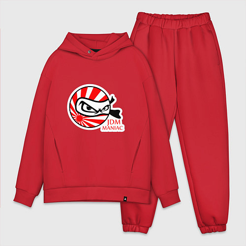 Мужской костюм оверсайз JDM maniac / Красный – фото 1