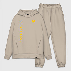 Мужской костюм оверсайз WU TANG CLAN LOGO YELLOW, цвет: миндальный