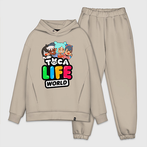 Мужской костюм оверсайз TOCA LIFE WORLD ТОКА ЛАЙФ ВОРЛД ПЕРСОНАЖИ / Миндальный – фото 1
