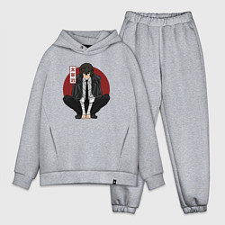 Мужской костюм оверсайз Старший детектив Дазай, цвет: меланж
