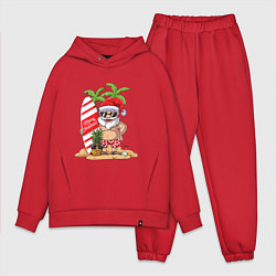 Мужской костюм оверсайз Santa on Vibe, цвет: красный