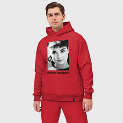 Мужской костюм оверсайз Одри Хепбёрн 88, цвет: красный — фото 2