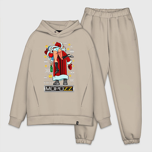 Мужской костюм оверсайз ДЕД МОРОZZ / Миндальный – фото 1