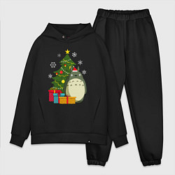 Мужской костюм оверсайз Тоторо новогодний, цвет: черный