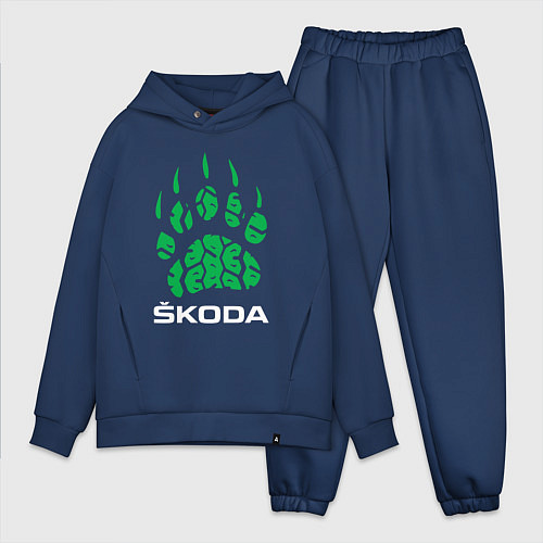 Мужской костюм оверсайз SKODA ШКОДА ХИЩНИК / Тёмно-синий – фото 1