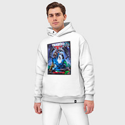 Мужской костюм оверсайз Poster Game Over Metroid Dread, цвет: белый — фото 2
