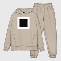 Мужской костюм оверсайз Чёрный квадрат программиста Hello World