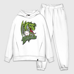 Мужской костюм оверсайз Shreveport swamp dragons - baseball team, цвет: белый